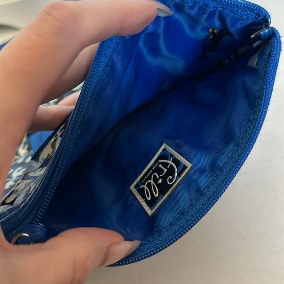 Vera Bradley frill blue make up bag NWOT - Picture 9 of 16
